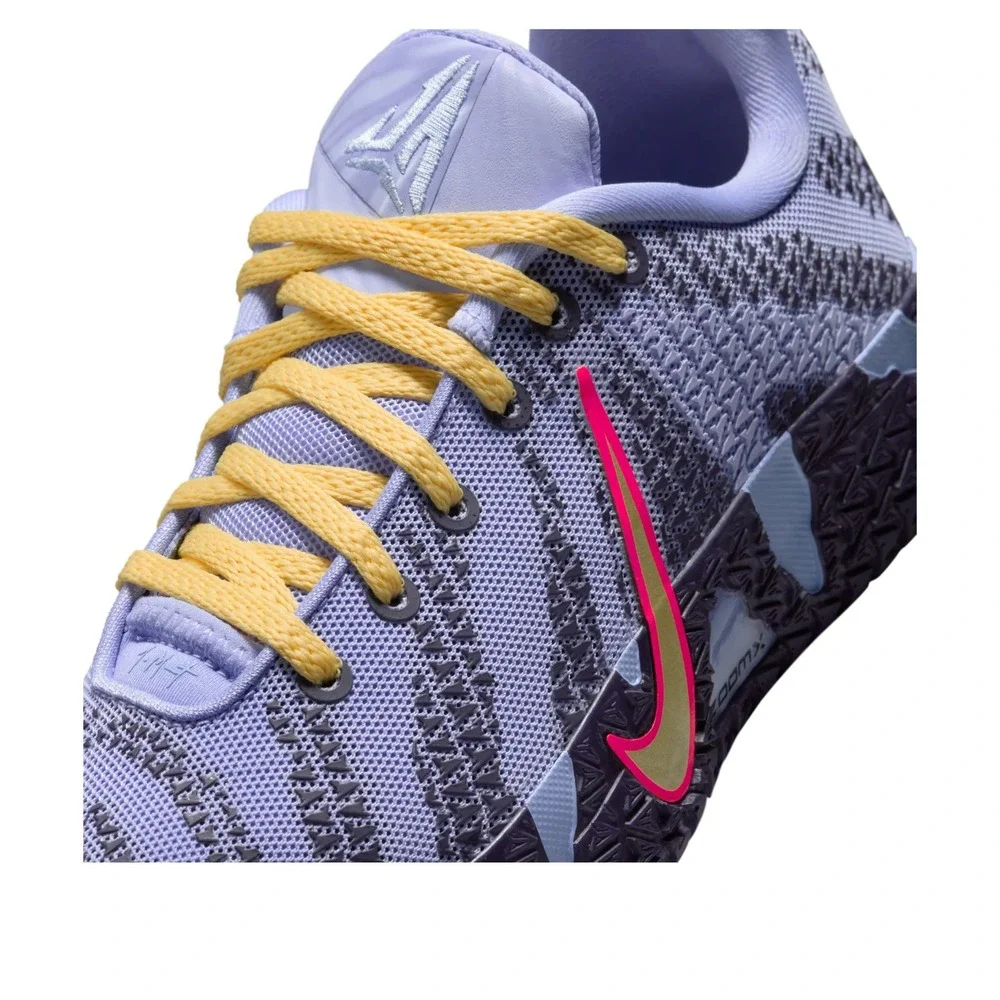 5.5Y (7 Women)-[NEW] Kid's Nike Ja 3 'Chnnel 12' Shoes 'Gold/Purple' IB4773-700